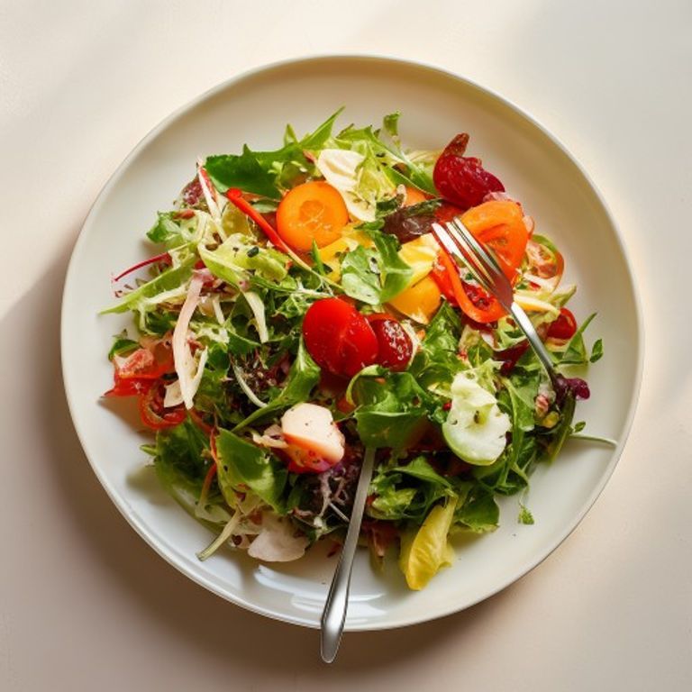 Måltidsidéer Ferdig tilberedt salat på plate
