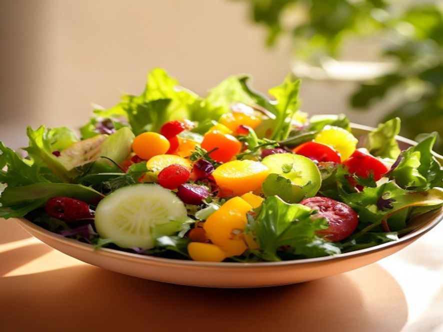 Sommerens grønnsaksalat Frisk grønnsaksalat